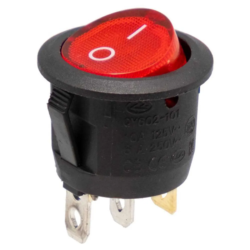 Interruptor luminoso rojo 3P