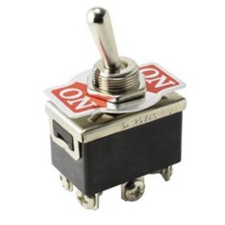 Conmutador de palanca de 2 posiciones y 2 circuitos