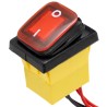 Interruptor IP67 DPST ON-OFF 220V/30A, Rojo con LED