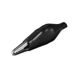 Pinza cocodrilo 55mm. negro soldar