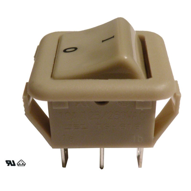 PULSADOR 6P. ON-ON, 125V. 16A (250V.- 16A)